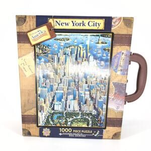 Explore America New York City 1000 Piece Puzzle by Eric Dowdle Suitcase Box NEW